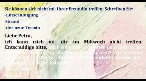 ЭКЗАМЕН ГЁТЕ GOETHE ZERTIFIKAT DEUTSCH START A1 SCHREIBEN