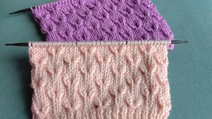 Милый шахматный узор спицами 🧶