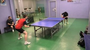 настольный теннис Рудаков М. (563) - Ким А. (612) Первая С Лига Клубный Чемпионат СПб