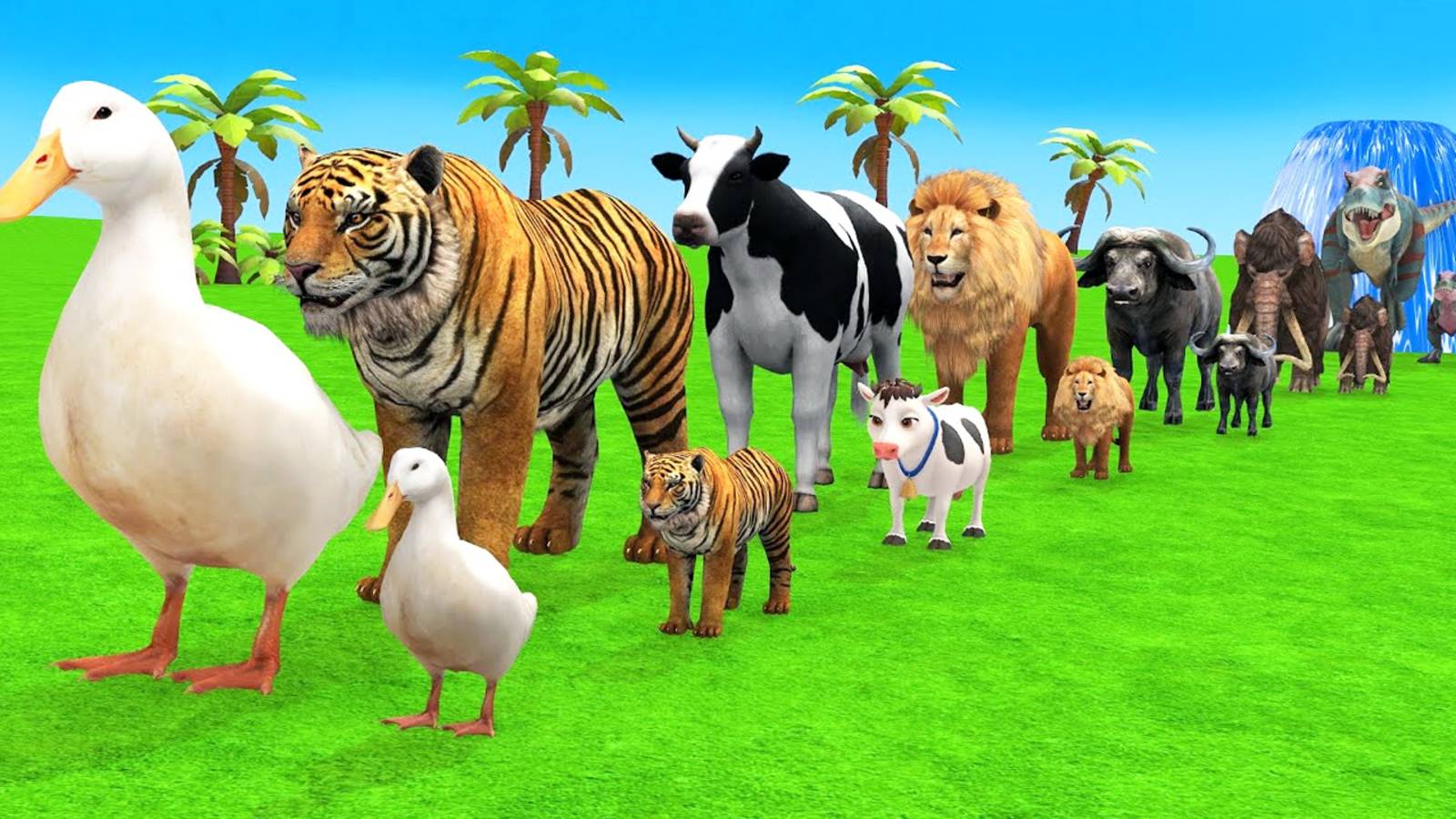 Мультики для детей. Испытания для со слона, гориллы, бегемота и тигра. Мультфильмы для малышей.