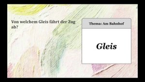 ЭКЗАМЕН ГЁТЕ GOETHE ZERTIFIKAT DEUTSCH START A1  SPRECHEN TEIL 2 AM BAHNHOF