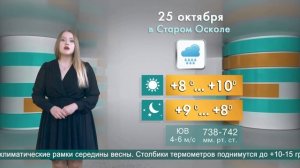 Погода в Старом Осколе на 25 октября