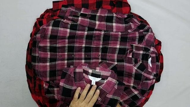 Рубашки женские фланелевые сток оптом 2 пак