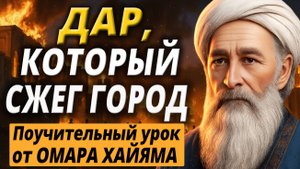 Омар Хайям. ДАР, КОТОРЫЙ СЖЁГ ГОРОД | Притча о роковом выборе