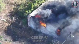 🔥Север-V уничтожили два полевых склада ГСМ ВСУ