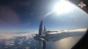 Стратегические ракетоносцы Ту-95мс дальней авиации выполнили плановый полет
