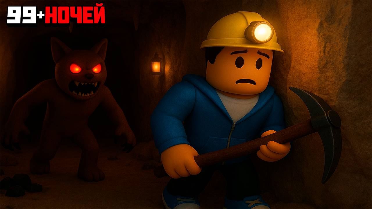Выжил 99 НОЧЕЙ в ПЕЩЕРЕ в РОБЛОКС!