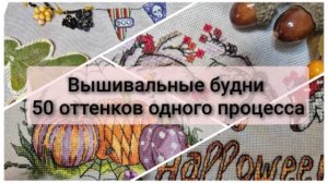 Вышивальные будни. Вышивка в 2 прокола. 50 оттенков одного процесса