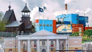 Осень🍁Архангельская область👍Новодвинск 👌Прогулка по вечернему 🌜городу👌