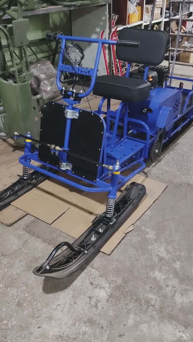 Мотобуксировщик Альбатрос с лыжным модулем! смотреть онлайн