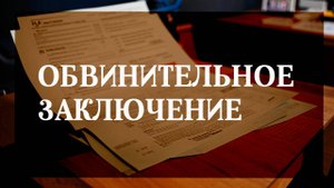 Обвинительное заключение