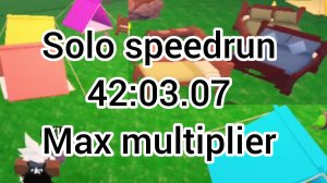SOLO SPEEDRUN TO MAX MULTIPLIER