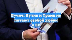 Вучич: Путин и Трамп не питают особой любви к ЕС