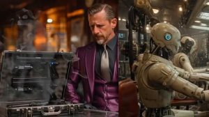 SPIES LIKE US Cold Hearted Agents Futuristic - Retro AI Spy Micro Film AI Art 1950S Sci-Fi