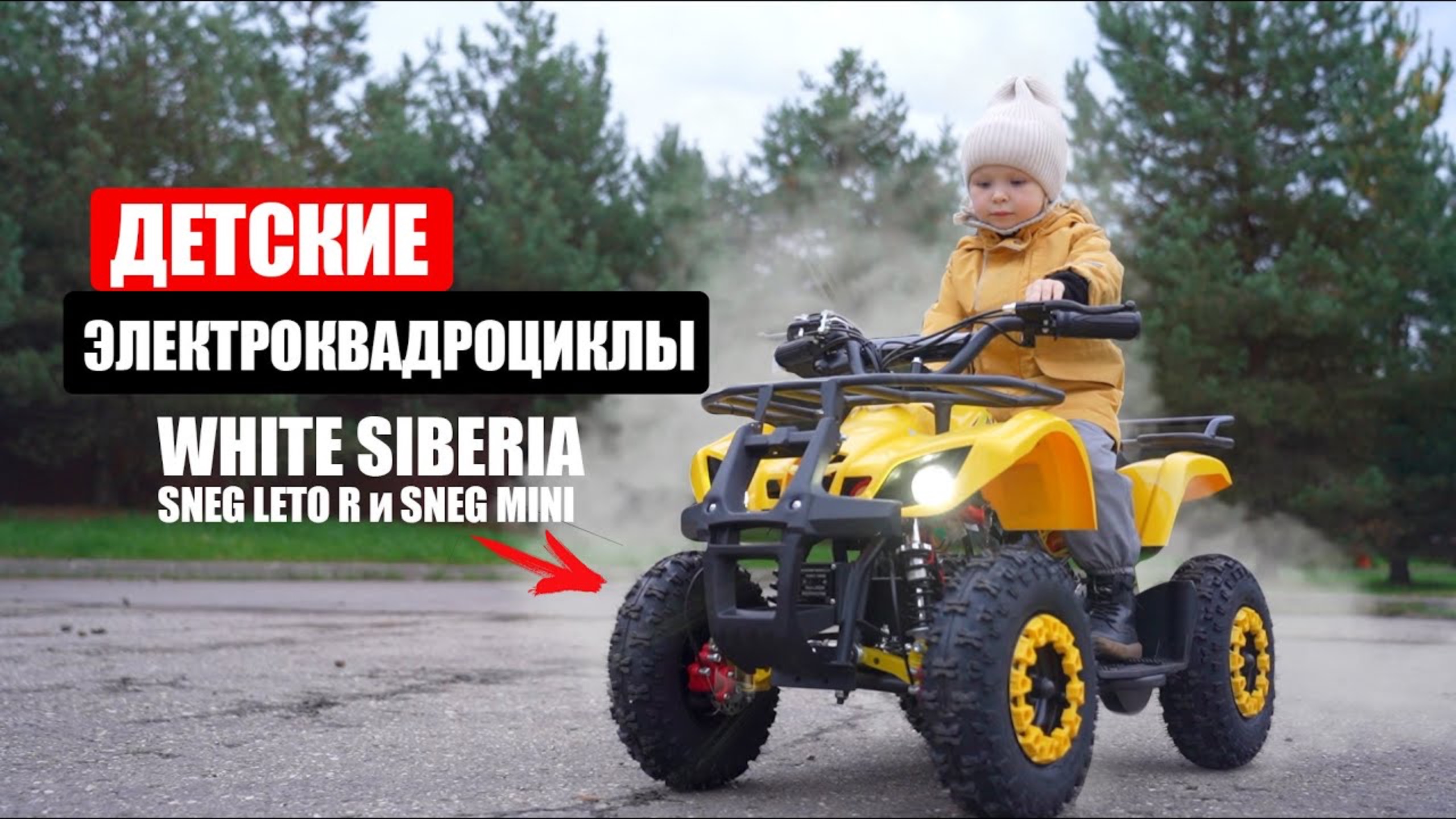 МЕЧТА ЛЮБОГО РЕБЕНКА! Детские электроквадроциклы White Siberia Sneg Leto R и Mini смотреть онлайн