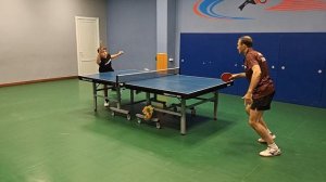 настольный теннис Рябыкин И. (0) - Дорохов Г. (517) Первая C Лига Клубный Чемпионат СПб