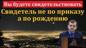 Свидетель не по приказу, а по рождению. А. А. Русавук. МСЦ ЕХБ.