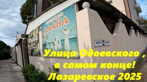 Ул.Одоевского, самый конец! Лазаревское в октябре 2025г.