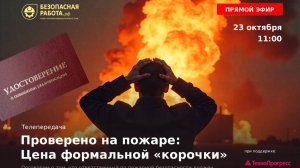 Проверено на пожаре: цена формальной «корочки»