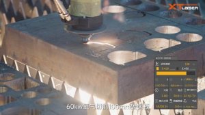 60KW氧气切割100mm碳钢