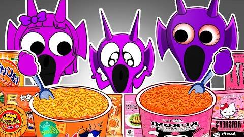 Incredibox Sprunki - DURPLE Family Horror Versions Convenience Store Food Mukbang Animation ASMR смотреть онлайн