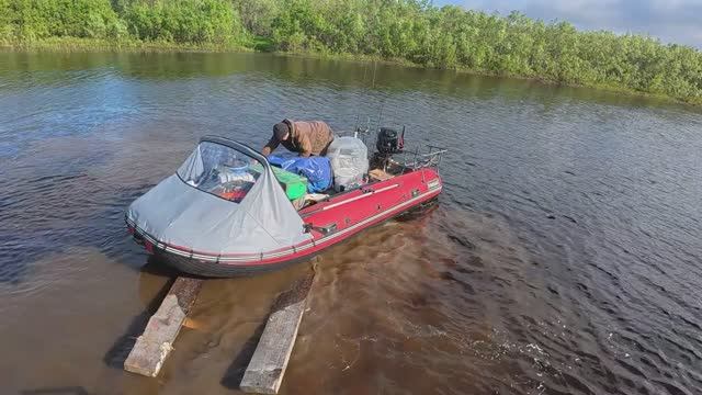 Ловля хариуса летом едем на водомете.  Parsun 40 л.с. водомет смотреть онлайн