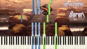 Fabrizio Paterlini - Barari (piano tutorial) [НОТЫ + MIDI]
