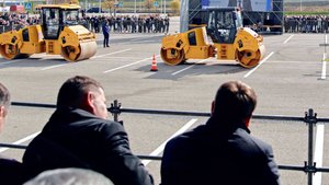 Беспилотную технику для строительства дорог презентовали на выставке «Дорога 2025» на Ставрополье