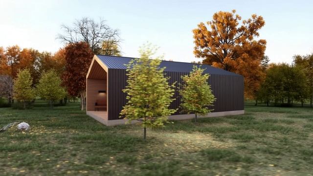 Барнхаус от компании Feedom 60 м2