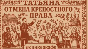 Татьяна - Тема: Отмена крепостного права (События, изменившие мир) #Спикеркафе