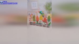 Осенняя поделка - объемные осенние деревья из пластилина