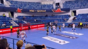 Гандбол. Чемпионат России. ЦСКА - СГАУ Саратов. Быстрая голевая контратака.