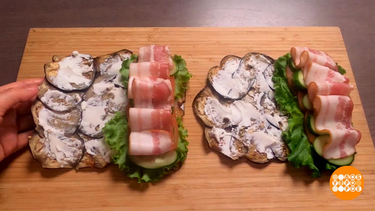 Бутерброды от Марии Суровой: вместо хлеба - баклажаны! Доброе утро. Фрагмент выпуска от 24.10.2025