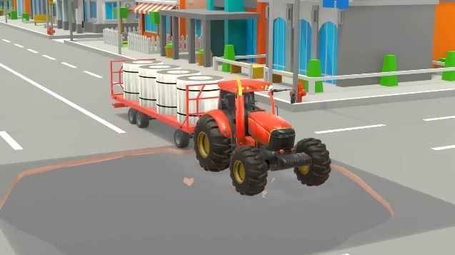 Мультики для мальчиков.Работа экскаватора в 3Д. смотреть онлайн