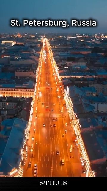 Потрясающий ночной вид на город Санкт-Петербург_РОССИЯ#Stunning night view of St. Petersburg смотреть онлайн