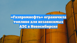 «Газпромнефть» ограничила топливо для независимых АЗС в Новосибирске