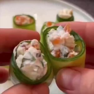 😋 Быстрые, простые и вкусные рулетики из огурца для праздничного стола