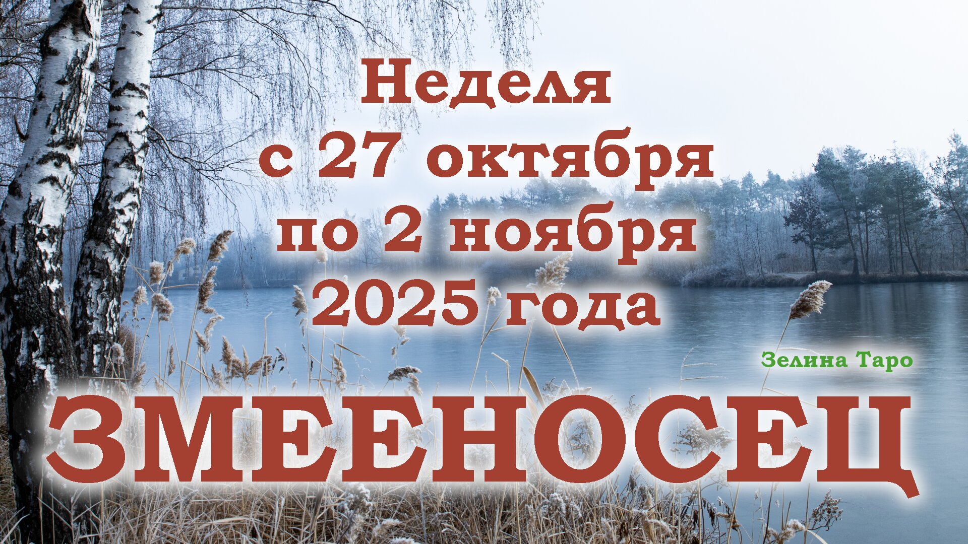 ЗМЕЕНОСЕЦ | ТАРО прогноз на неделю с 27 октября по 2 ноября 2025 года