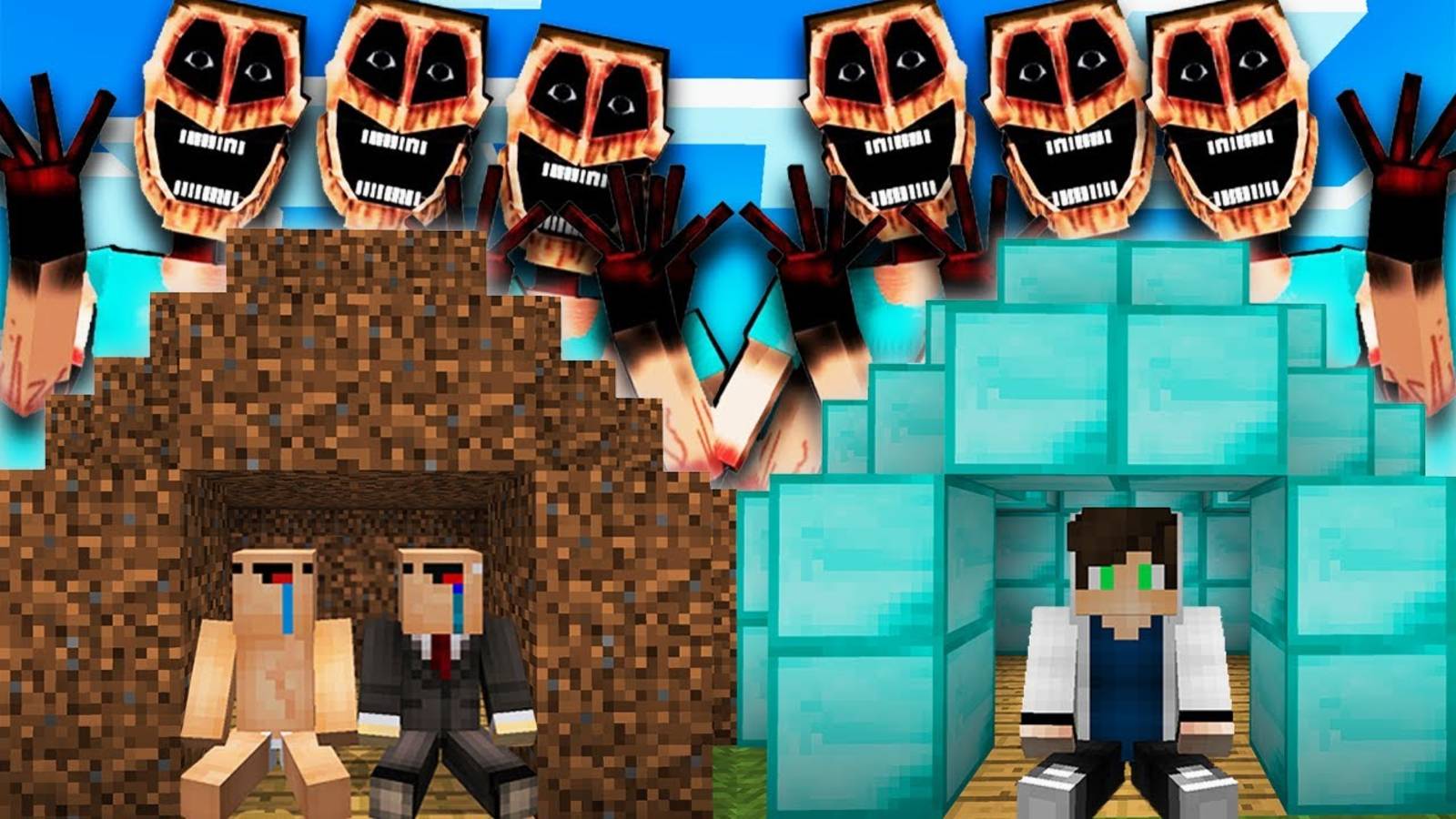 ЦУНАМИ ИЗ МИМИКОВ ПРОТИВ НУБА И ПРО В МАЙНКРАФТ ! НУБИК И ТРОЛЛИНГ ЛОВУШКА MINECRAFT смотреть онлайн