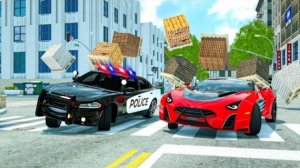 Супергигантская Полицейская Машина против. Автомобиль Бандита 🚒 🚔 🚑 АВТОМОБИЛИ и МОТОЦИКЛЫ