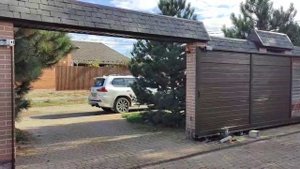 Откатные автоматические ворота Алютех