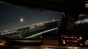 Ночной визуальный заход на посадку. Мастерство полета!