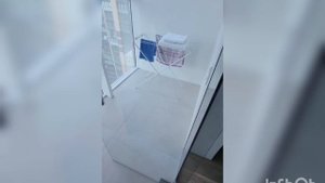 Стеклянная перегородка с распашными дверьми на лоджию