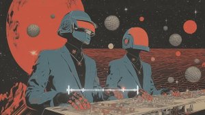 Daft Punk Cosmic Mission Boogie 🪩🤖 | Chill Disco, Electro Funk, Neo Soul, Retro Groove Playlist