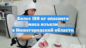 Более 180 кг опасного мяса изъяли в Нижегородской области