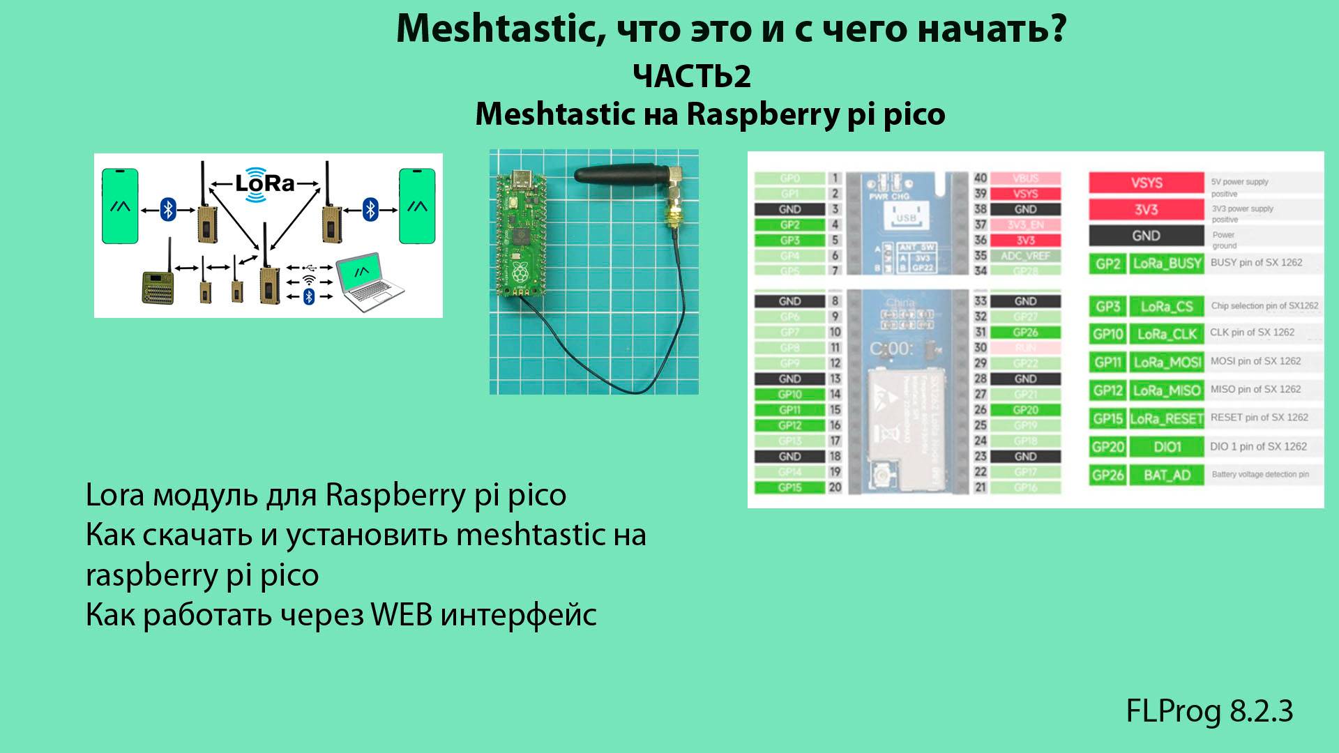 Meshtastic, что это и с чего начать? ЧАСТЬ2. Meshtastic на Raspberry pi pico смотреть онлайн