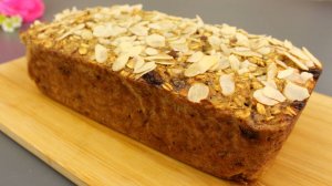 Овсяно-банановый пирог. Без сахара! Без муки!