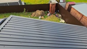 Каркасный мини дом 4х5 с террасой своими руками. Крыша из профнастила.