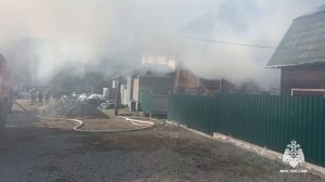 Крупный пожар в жилом доме села Чемал