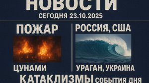 Новости Сегодня 23.10.2025 - Пожар Россия, США Цунами Москва Ураган, Украина Катаклизмы События Дня